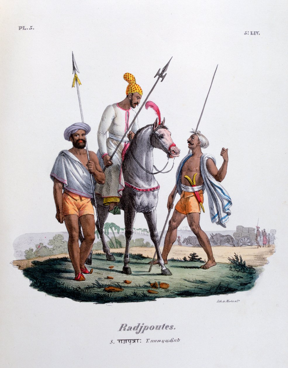 Rajputs, 1828 by Marlet et Cie