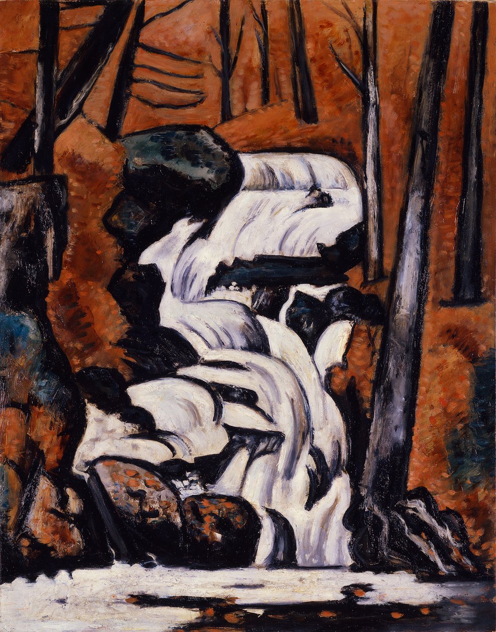 Smelt Brook Falls by Marsden Hartley