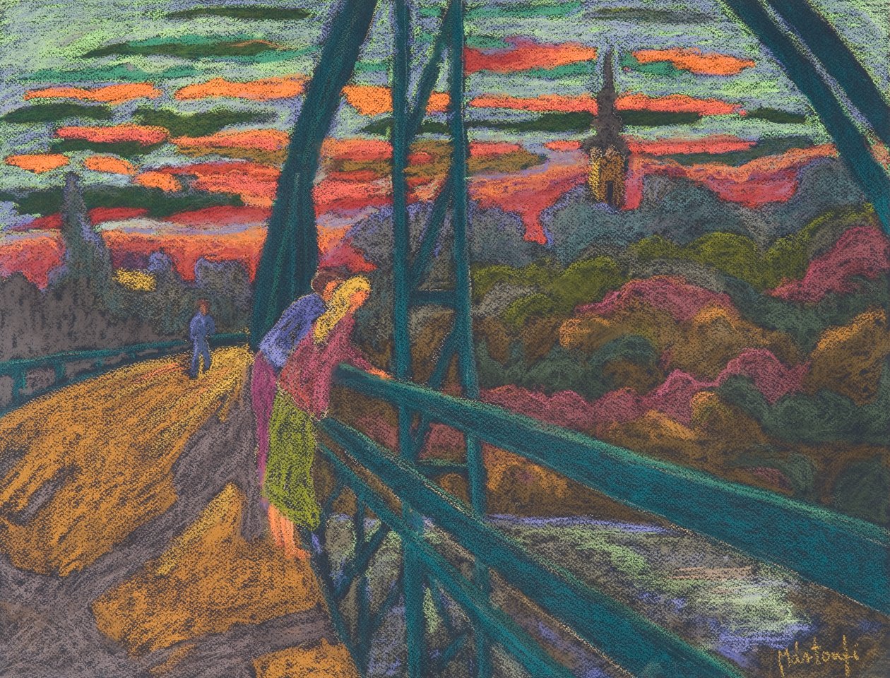 On the Bridge by Marta Martonfi Benke