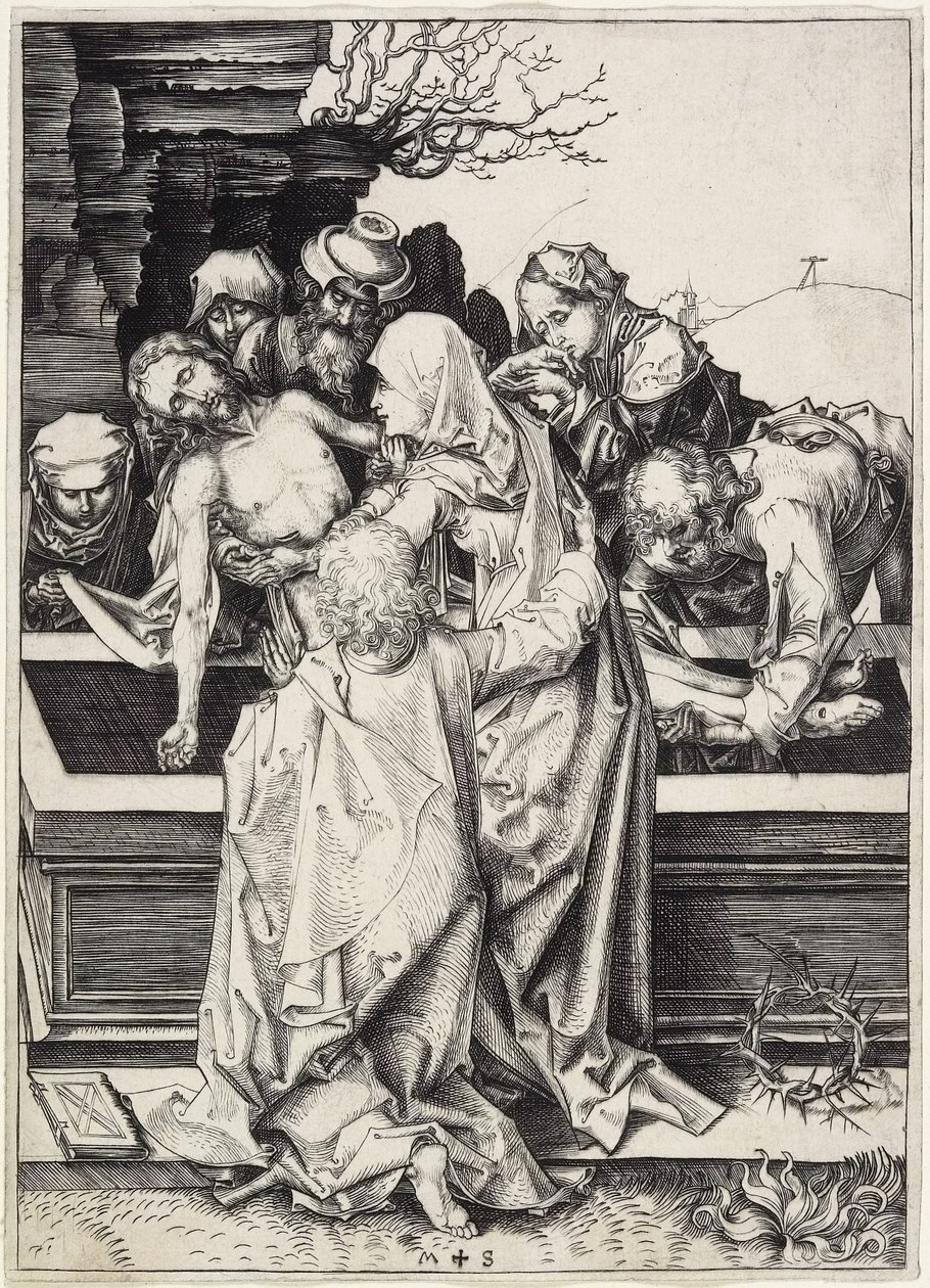 The Entombment by Martin Schongauer