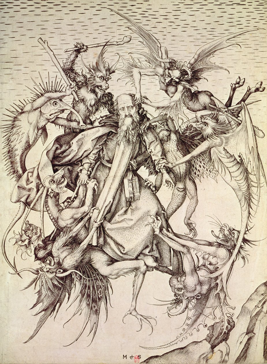 The Temptation of St. Anthony by Martin Schongauer