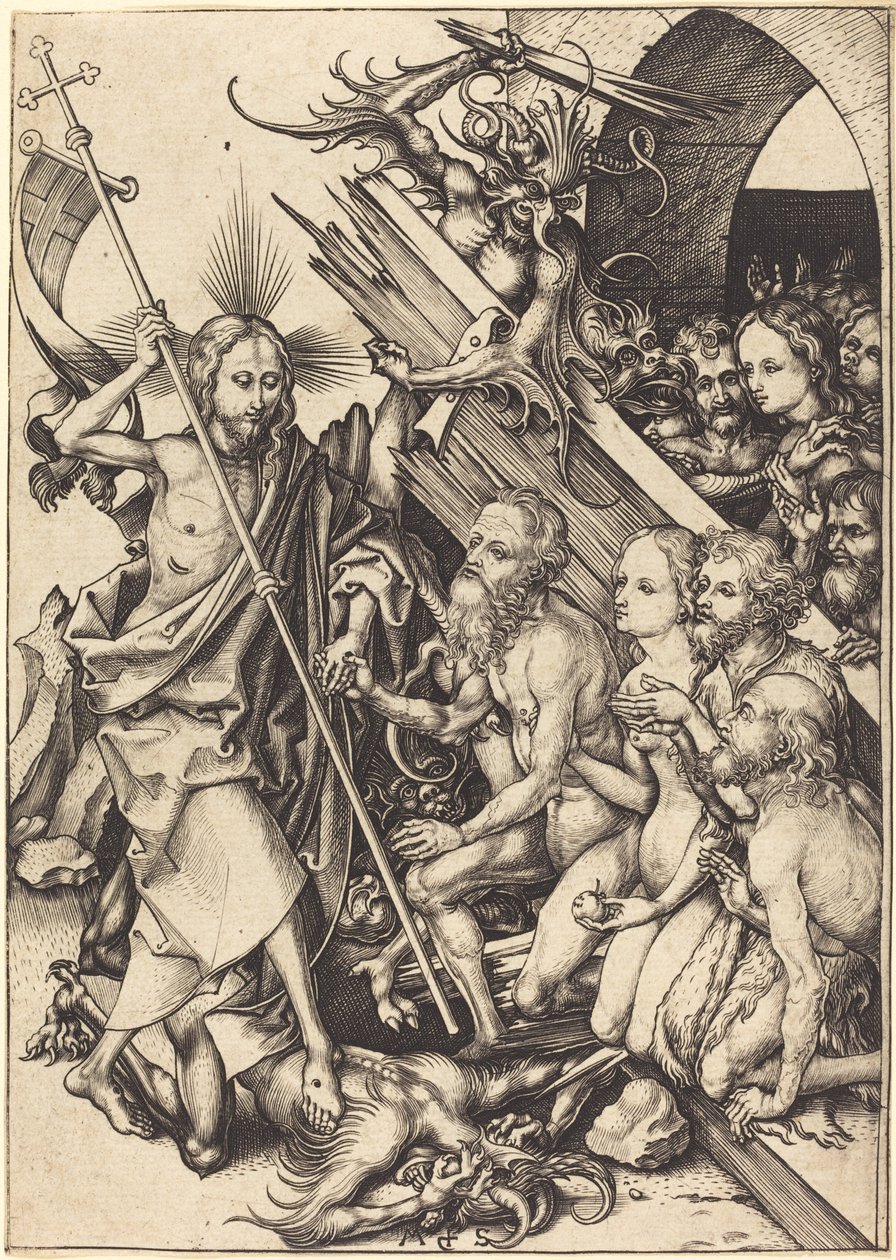 Christ in Limbo by Martin Schongauer