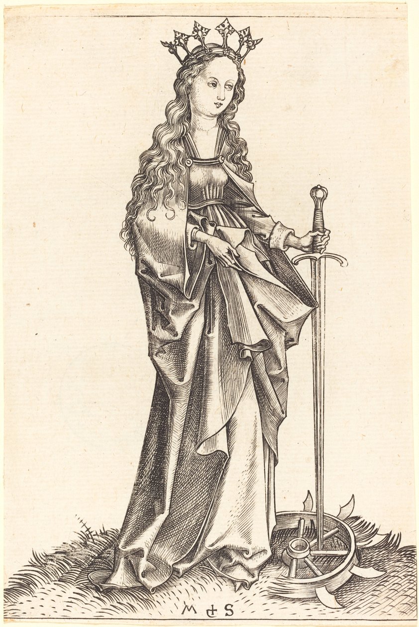 Saint Catherine of Alexandria by Martin Schongauer