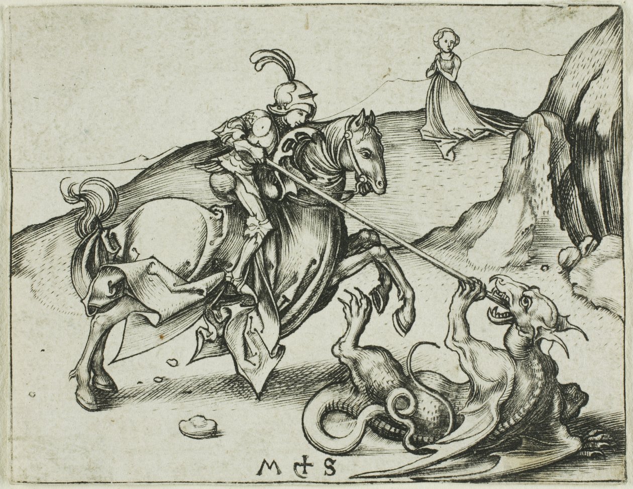 St. George by Martin Schongauer