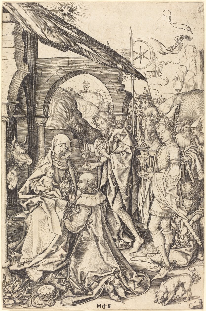 The Adoration of the Magi by Martin Schongauer