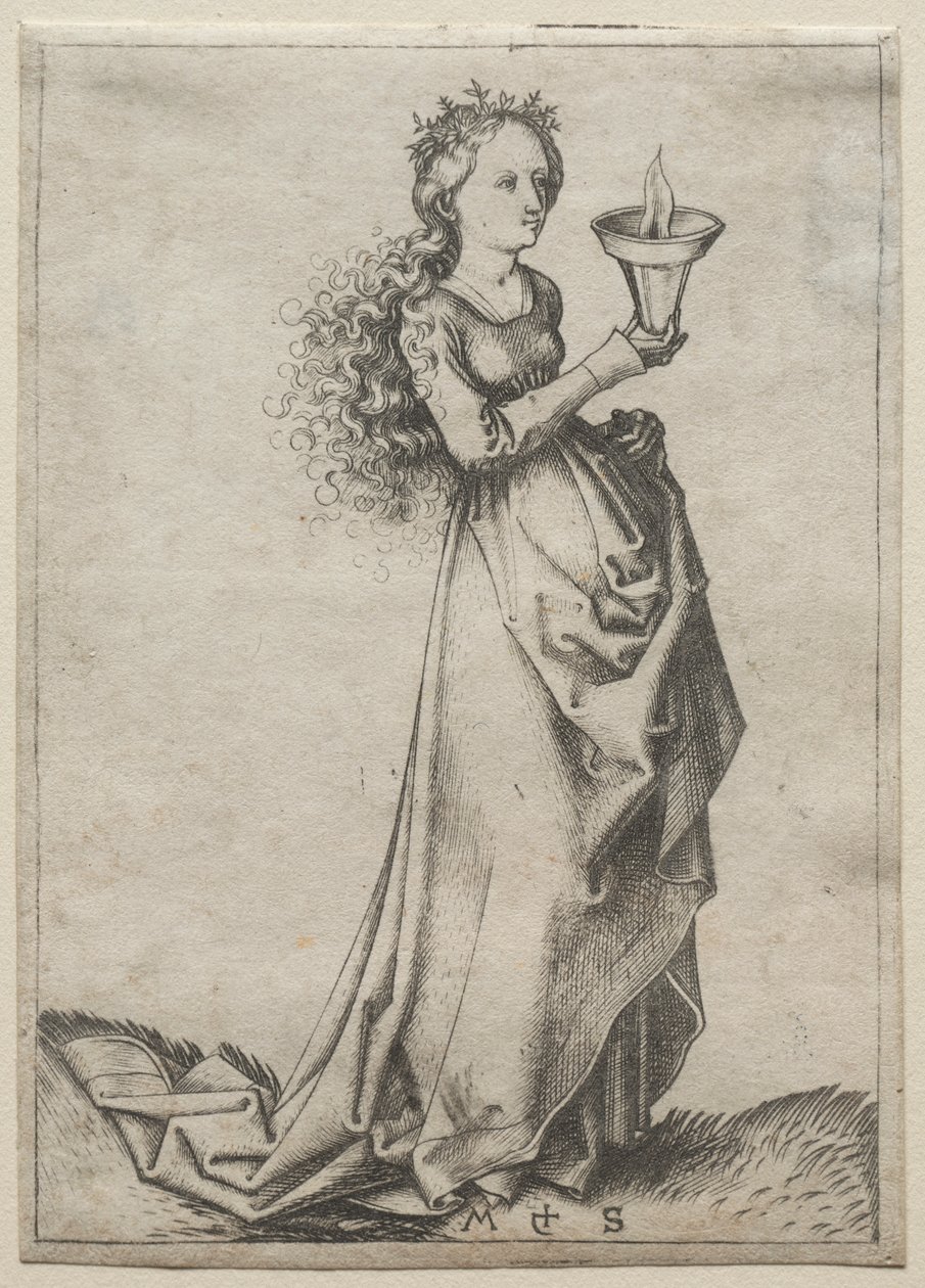 The First Wise Virgin by Martin Schongauer