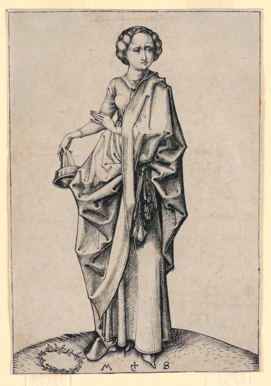 The Fourth Foolish Virgin by Martin Schongauer