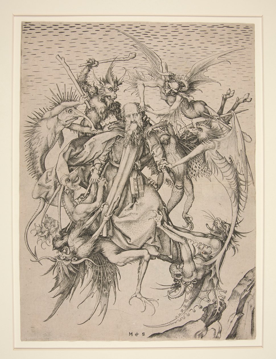 The Tribulations of Saint Anthony by Martin Schongauer