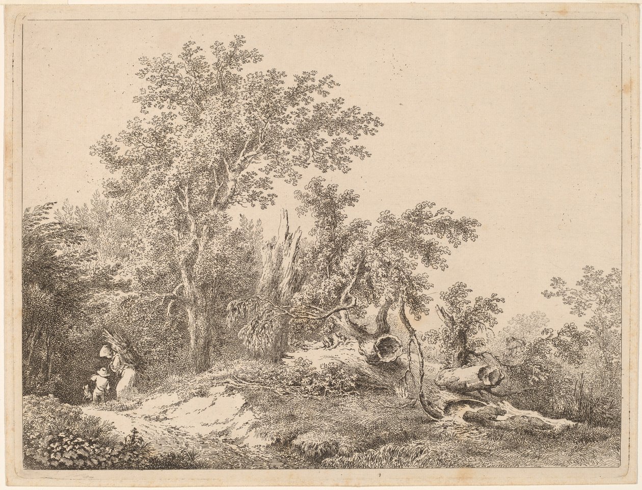 Landscape with Broken Tree by Martin von Molitor