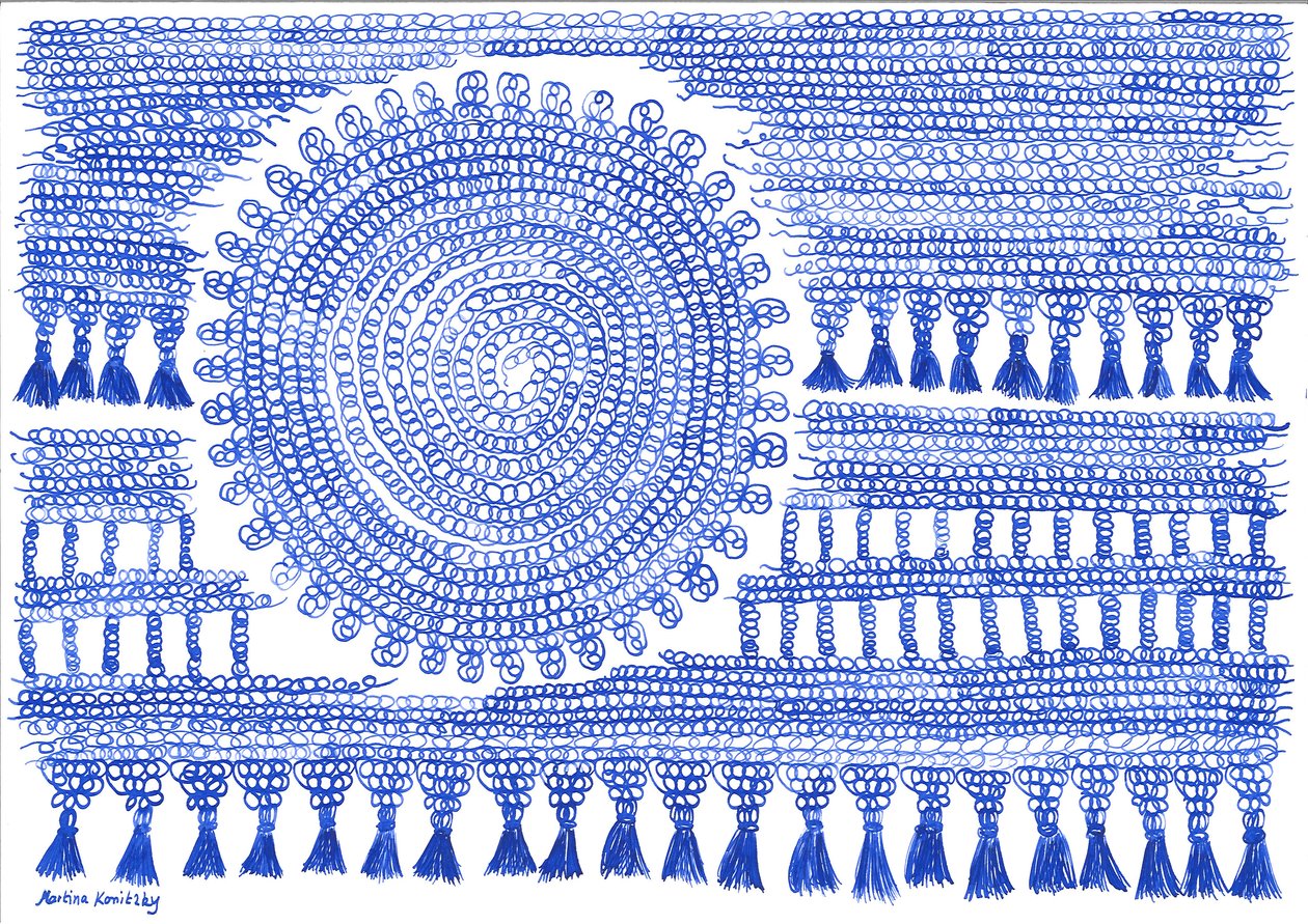 Crochet Blue Ink by Martina Konitzky