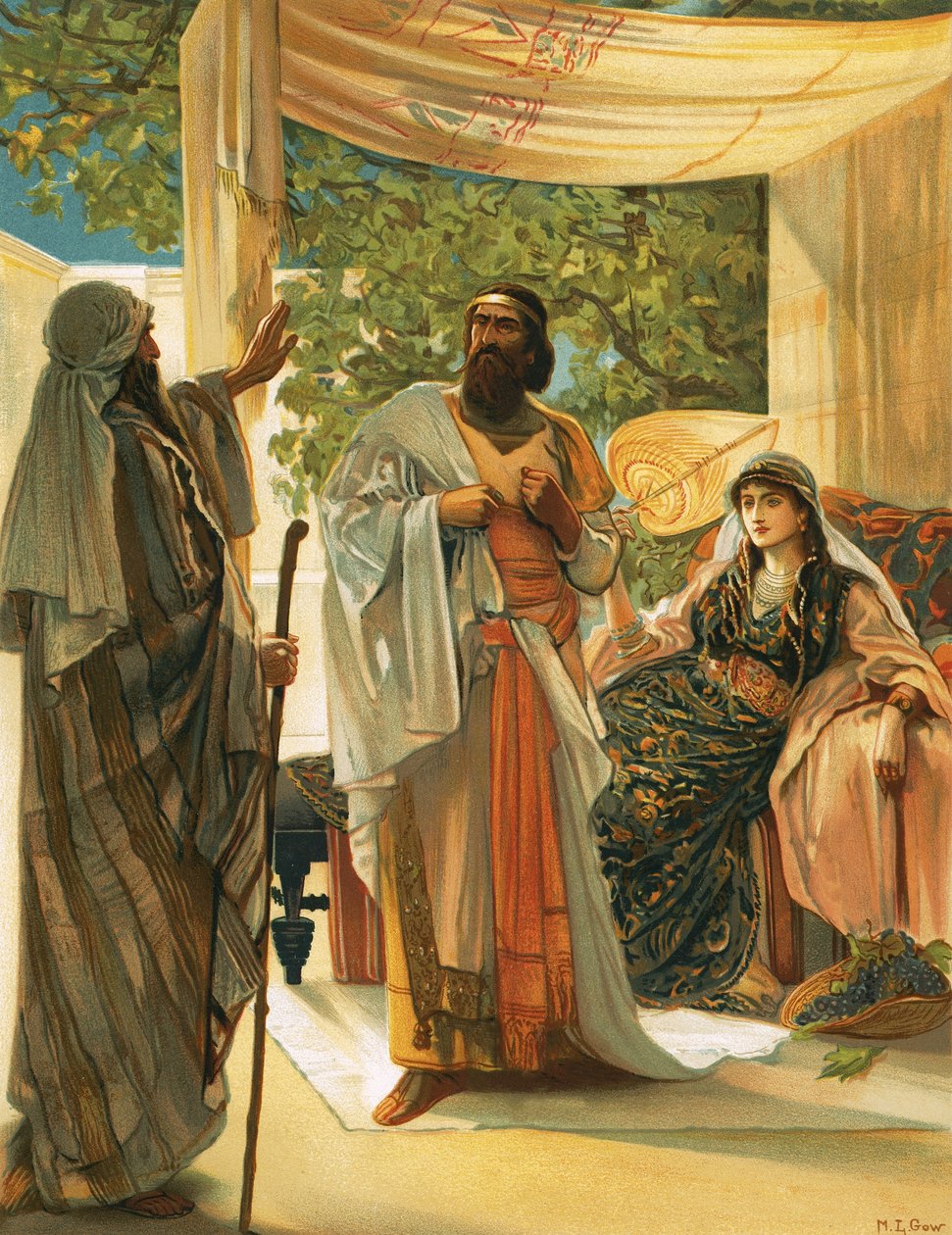 Elijah Rebuking Ahab by Mary L. Gow