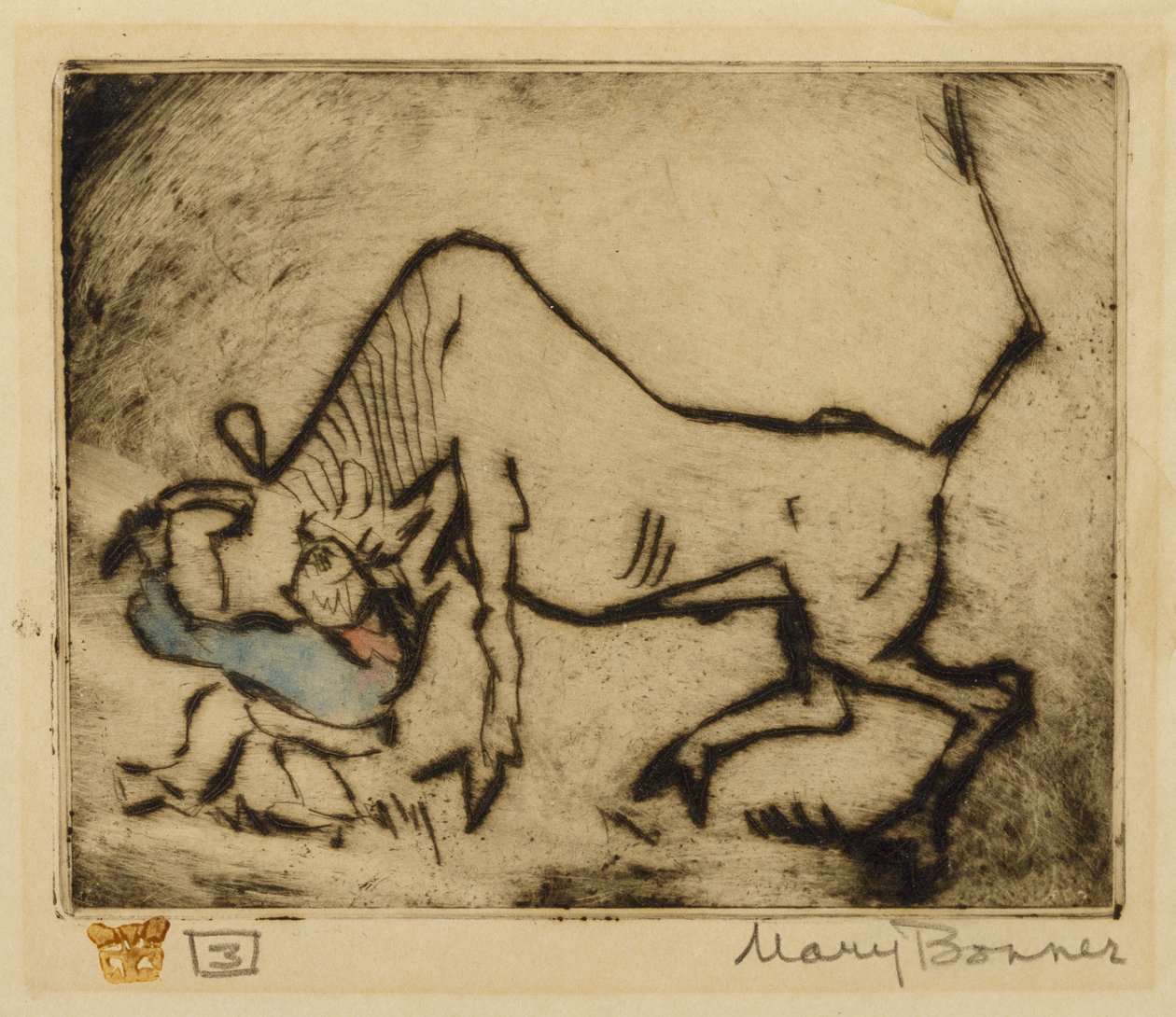 Bull-Dogging by Mary Bonner