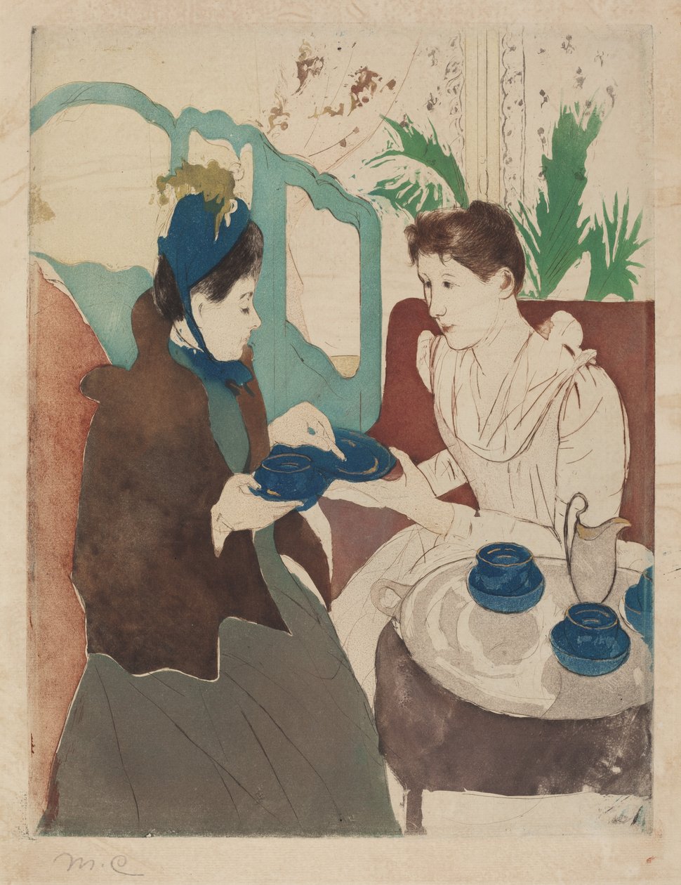 Afternoon Tea Party by Mary Cassatt