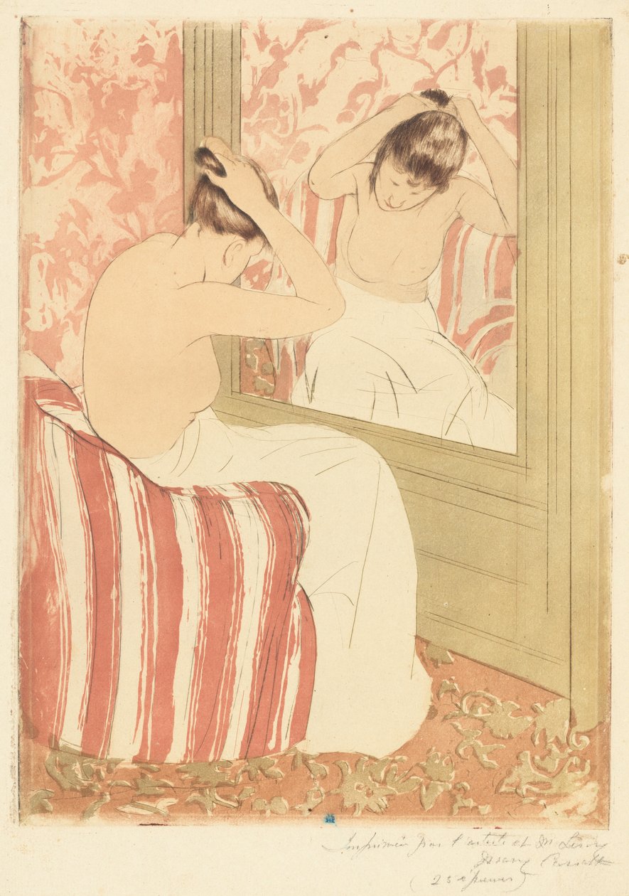 The Coiffure by Mary Cassatt
