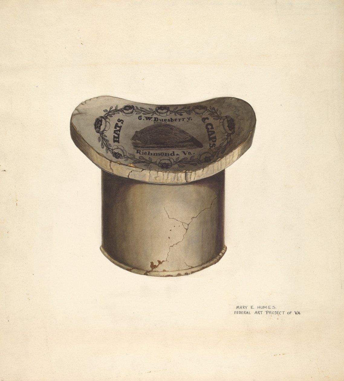 Hat Box, c. 1939 by Mary E Humes