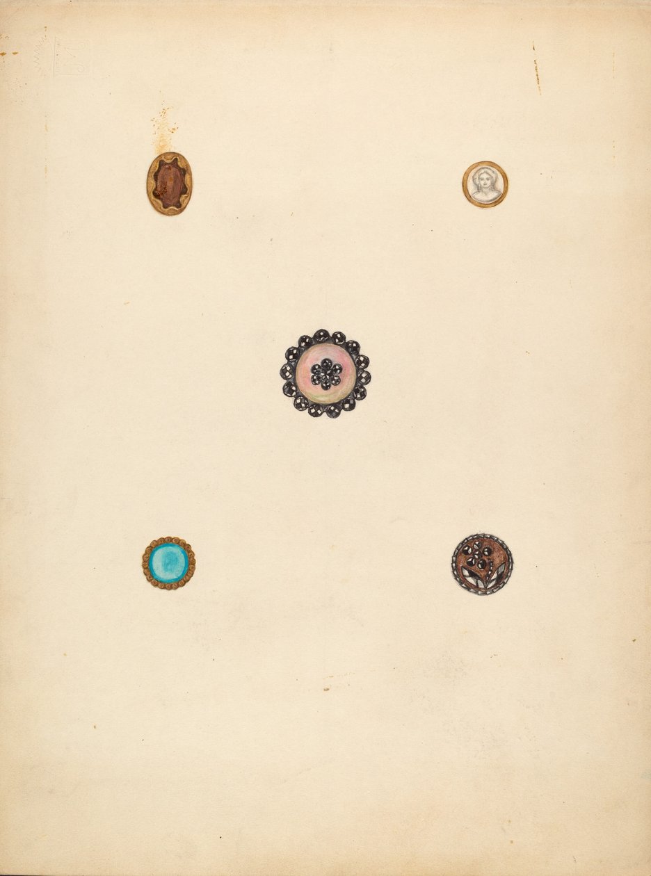 Buttons, c. 1940 by Mary Fitzgerald
