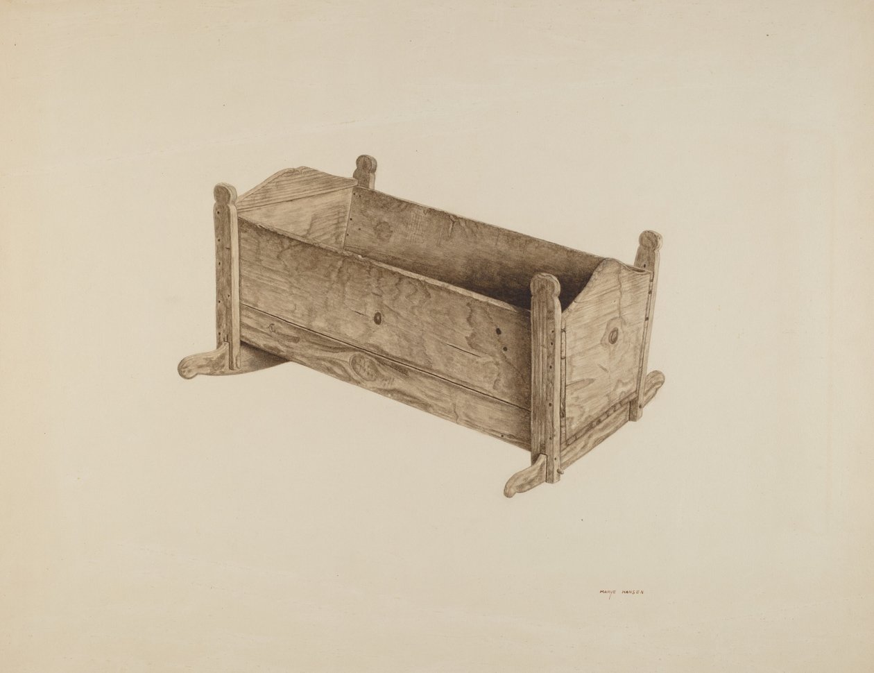 Box Cradle by Mary Hansen