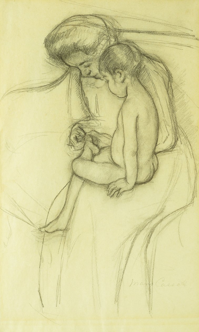 The Pedicure by Mary Cassatt