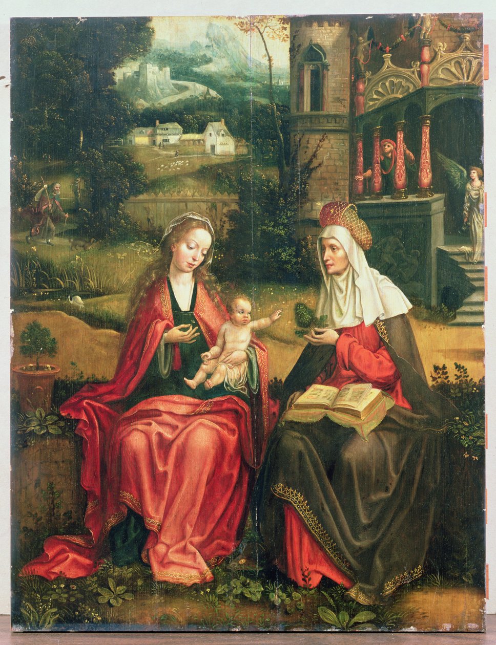 Madonna and Child with St. Anne by Master of 1518