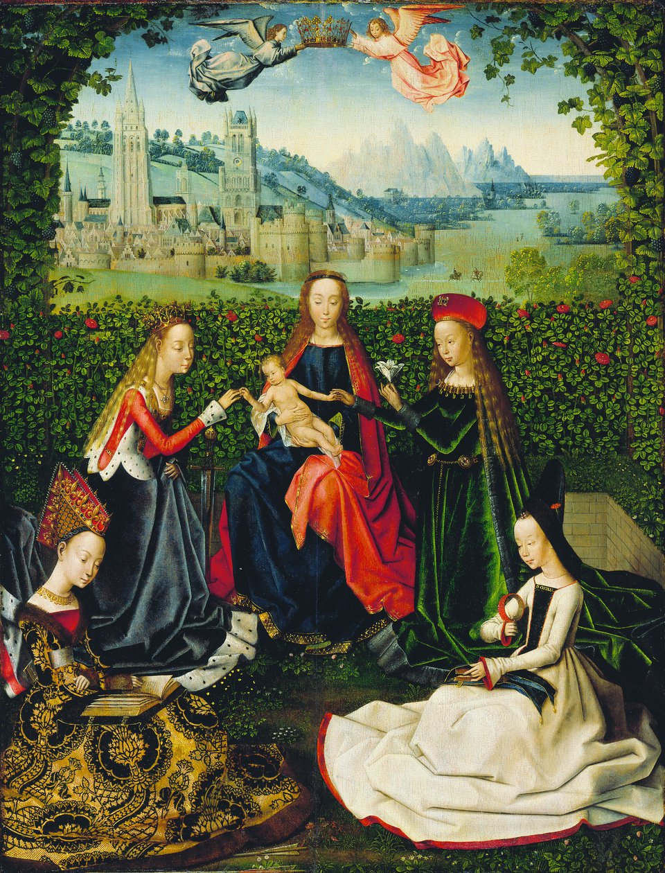 The Virgin of the Rose Garden by Master of the St. Lucy legend Master of the St. Lucy legend