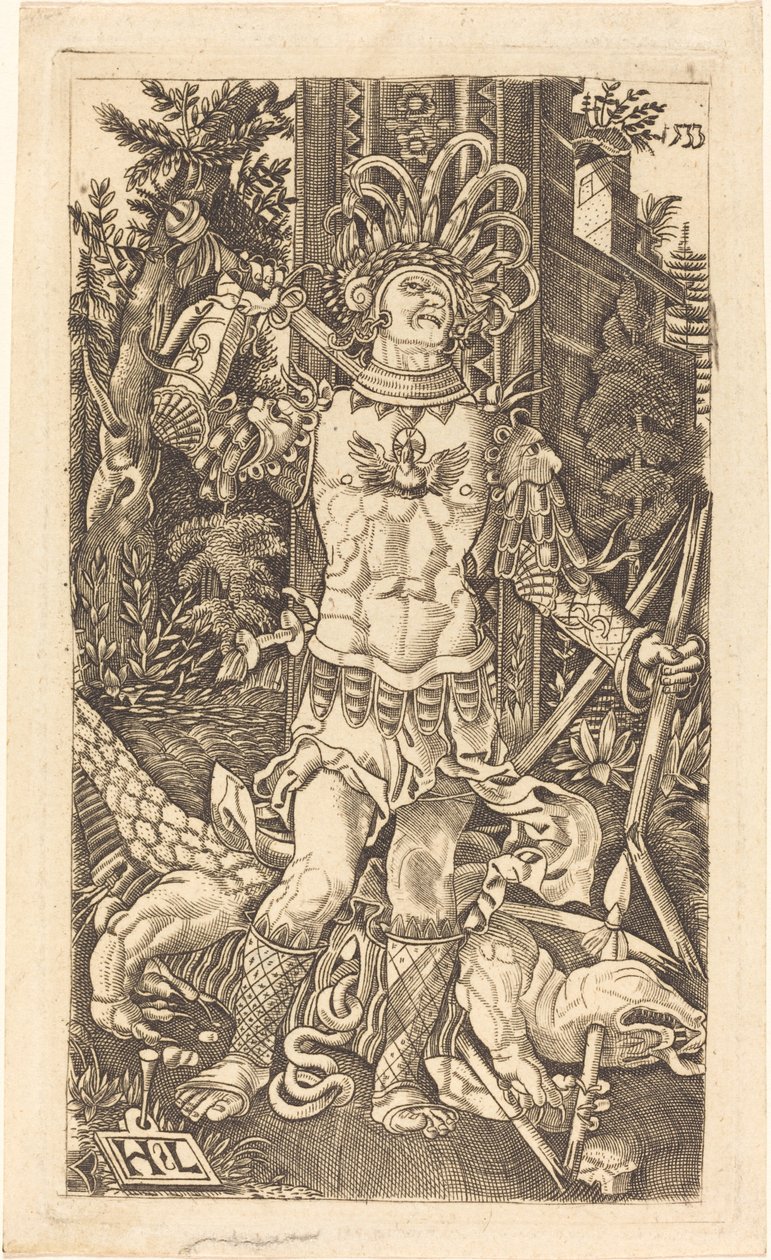 Saint George Standing by Master H.L.