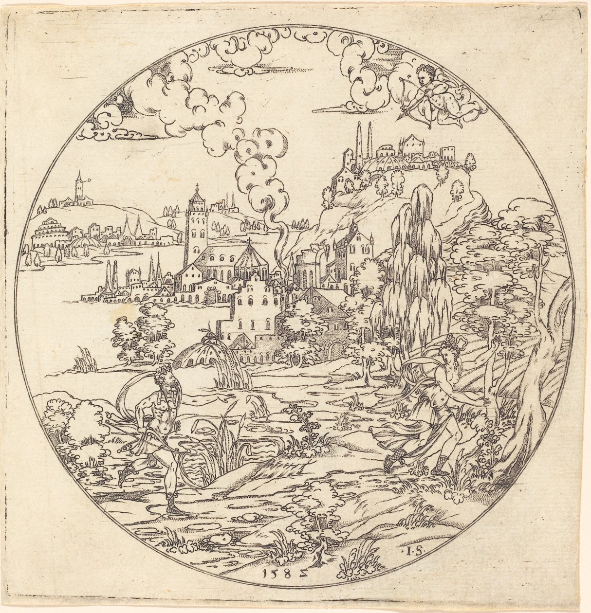Neptune and Arethusa by Master IS.