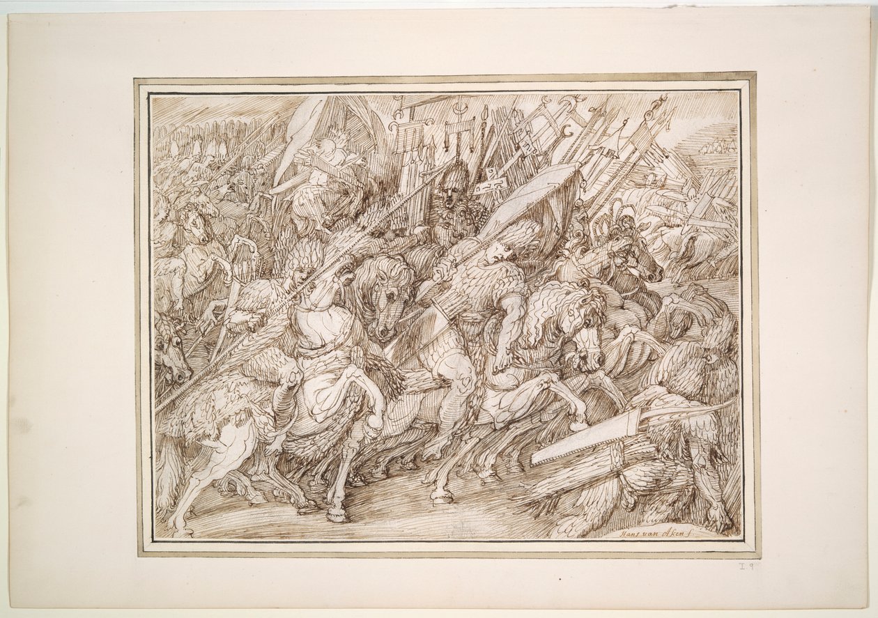 Battle Scene by Master of the Egmont Albums