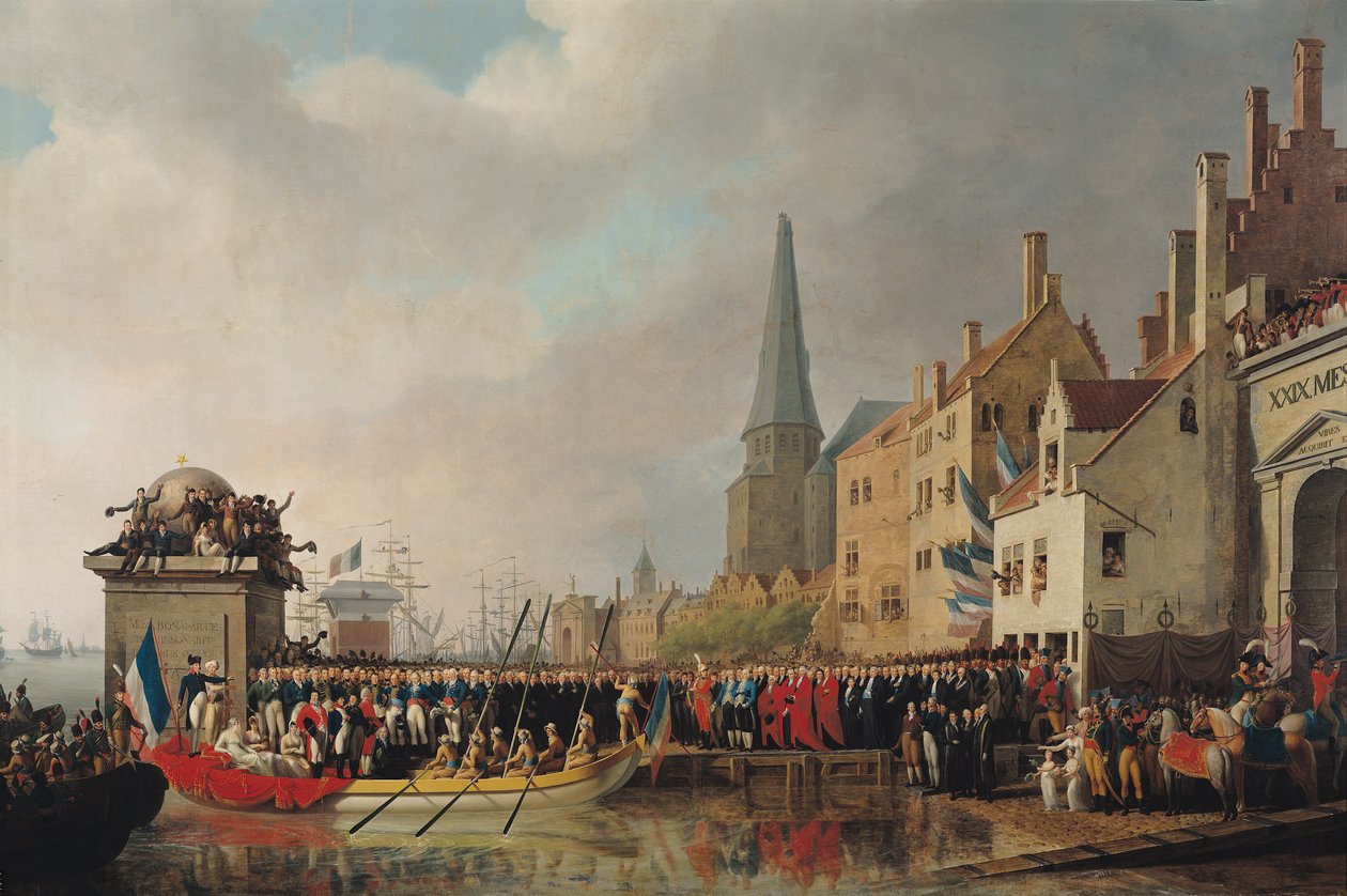 Entry of Bonaparte, as First Consul, into Antwerp on 18th July 1803, 1807 by Mathieu Ignace van Bree