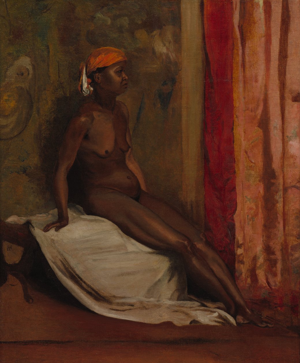 Seated African Woman by Matsumura Goshun