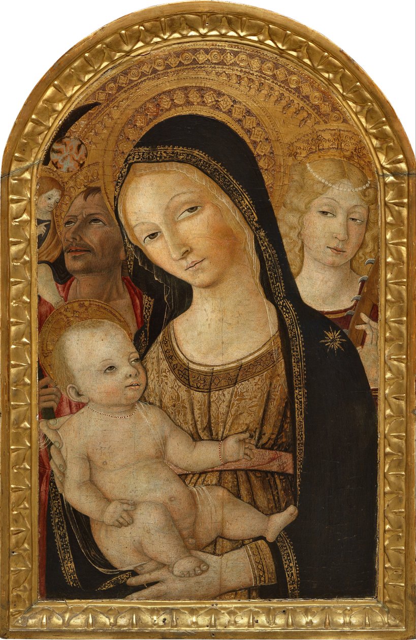 Madonna and Child with Saint Catherine and Saint Christopher by Matteo di Giovanni di Bartolo