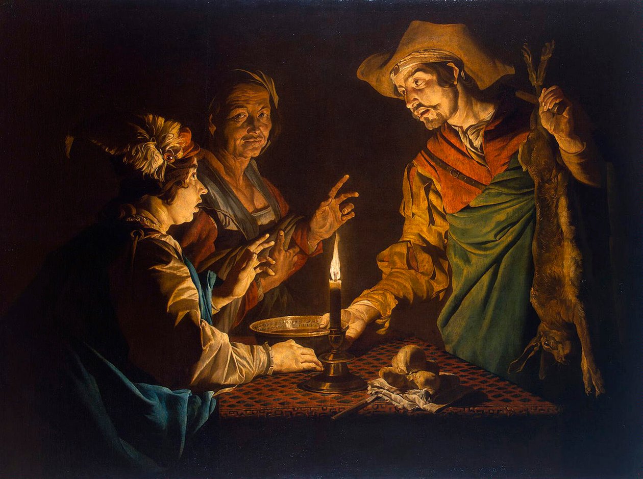 Esau and Jacob, 1640s by Matthias Stomer