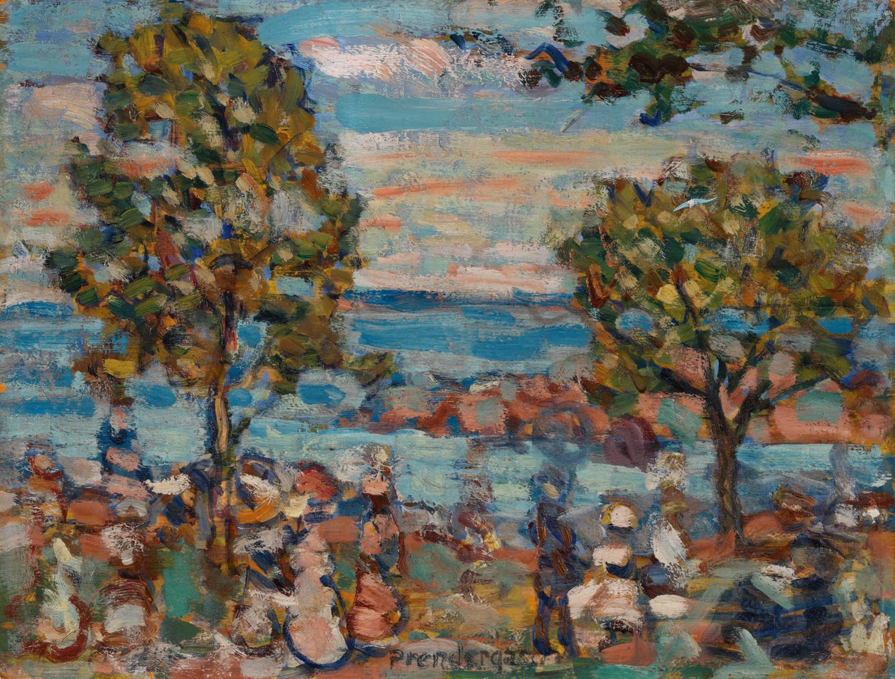 Beach Scene by Maurice Brazil Prendergast