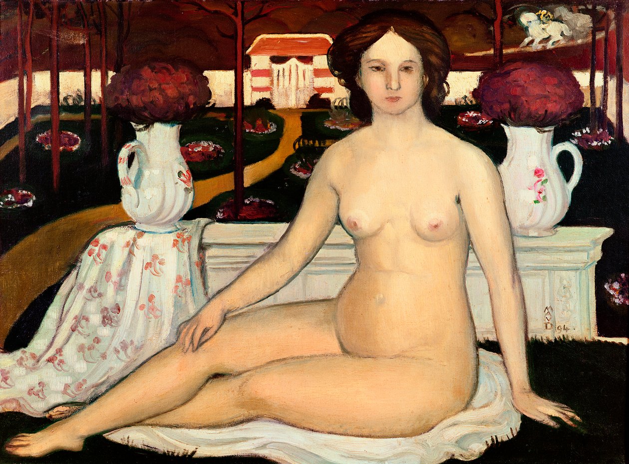 Nude with a Bouquet of Violets by Maurice Denis