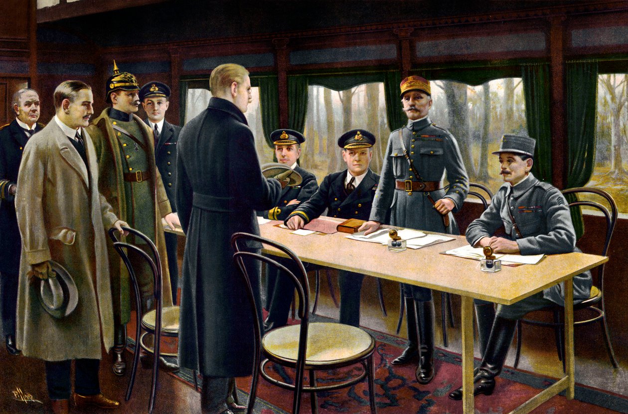 Signing of the Armistice by Maurice Pillard Verneuil