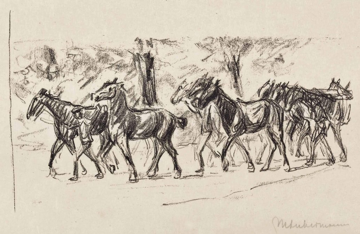 Led Horses by Max Liebermann