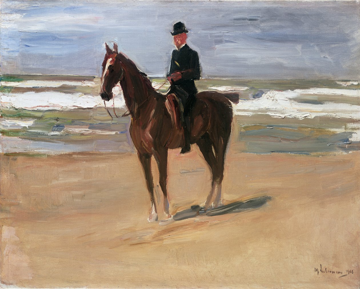 Rider on the Beach by Max Liebermann