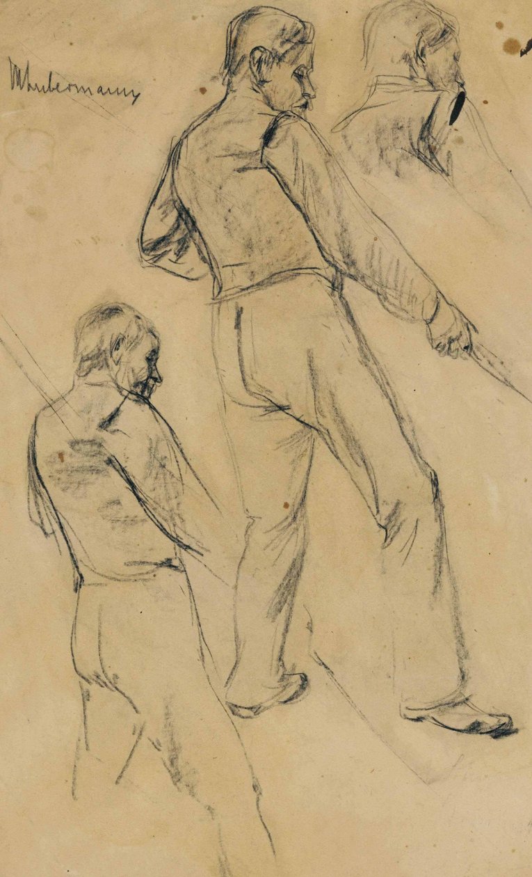 Study of a Man by Max Liebermann
