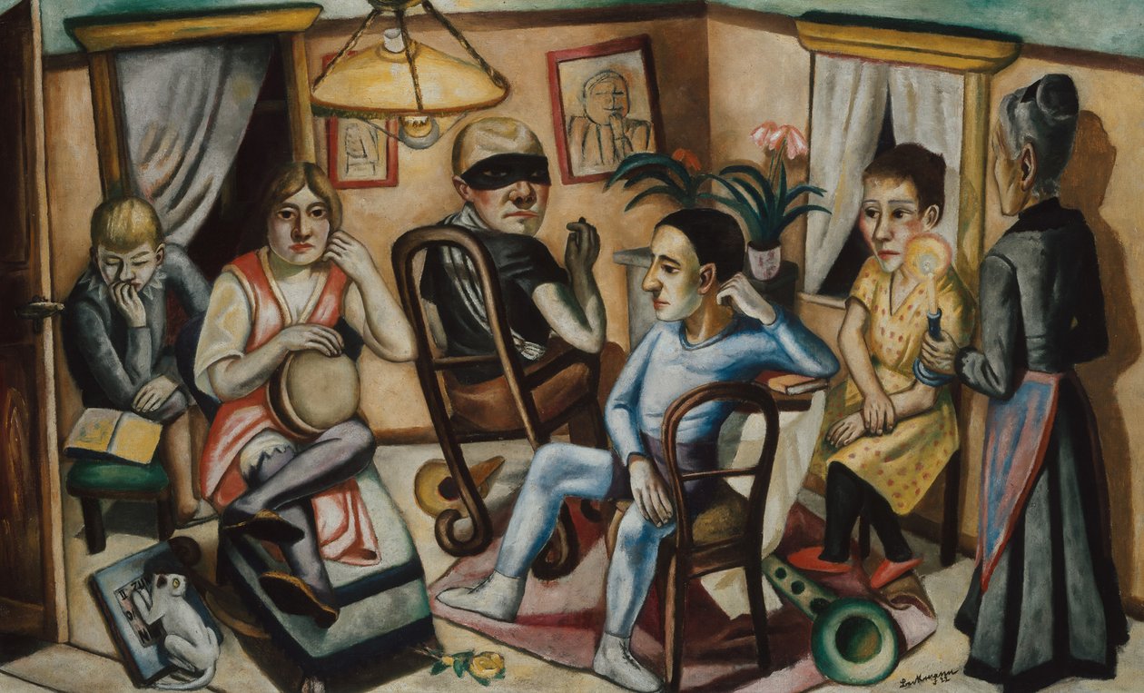 Before the Masked Ball by Max Beckmann