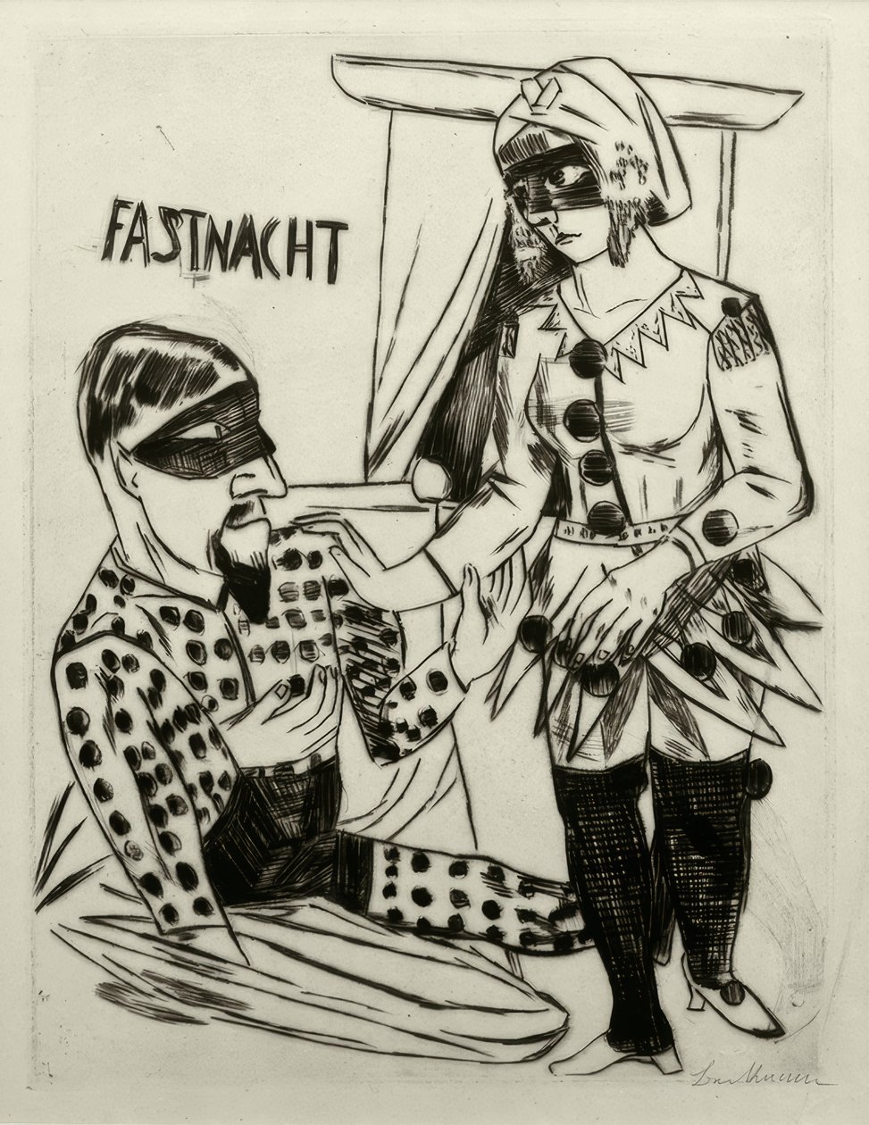 Carnival by Max Beckmann