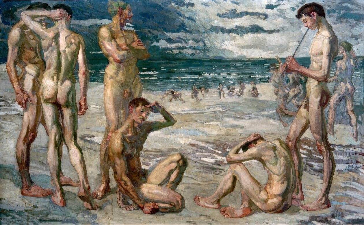 Young Men by the Sea by Max Beckmann