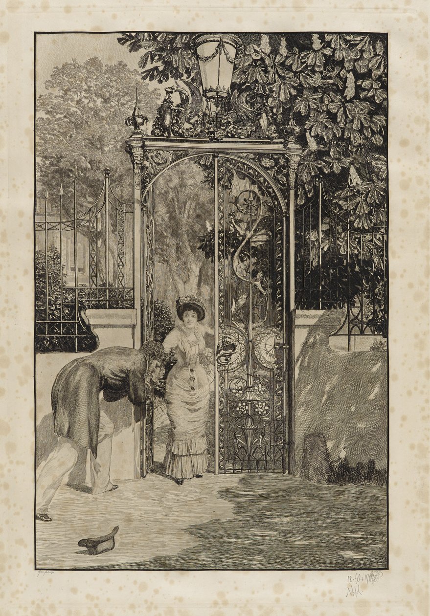 At the Gate by Max Klinger