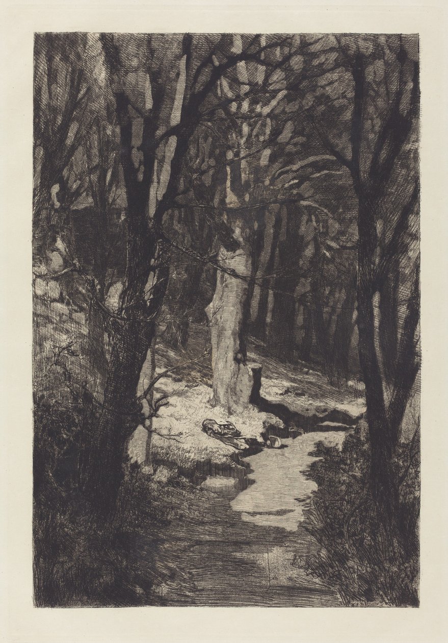 In the Forest by Max Klinger