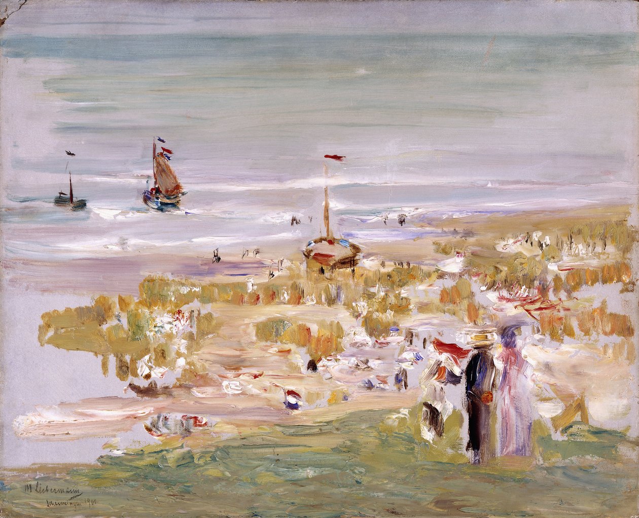 The Beach, Scheveningen by Max Liebermann