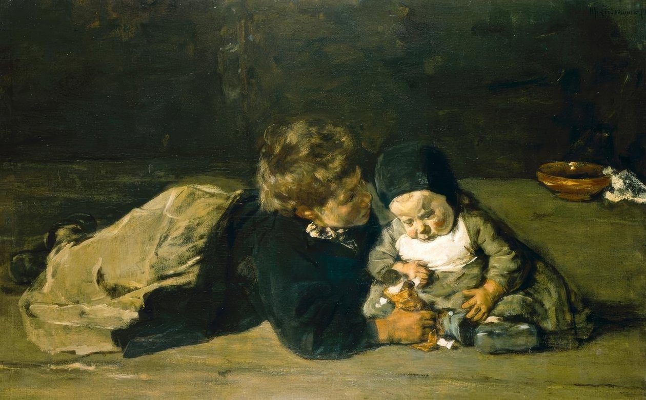 Siblings by Max Liebermann