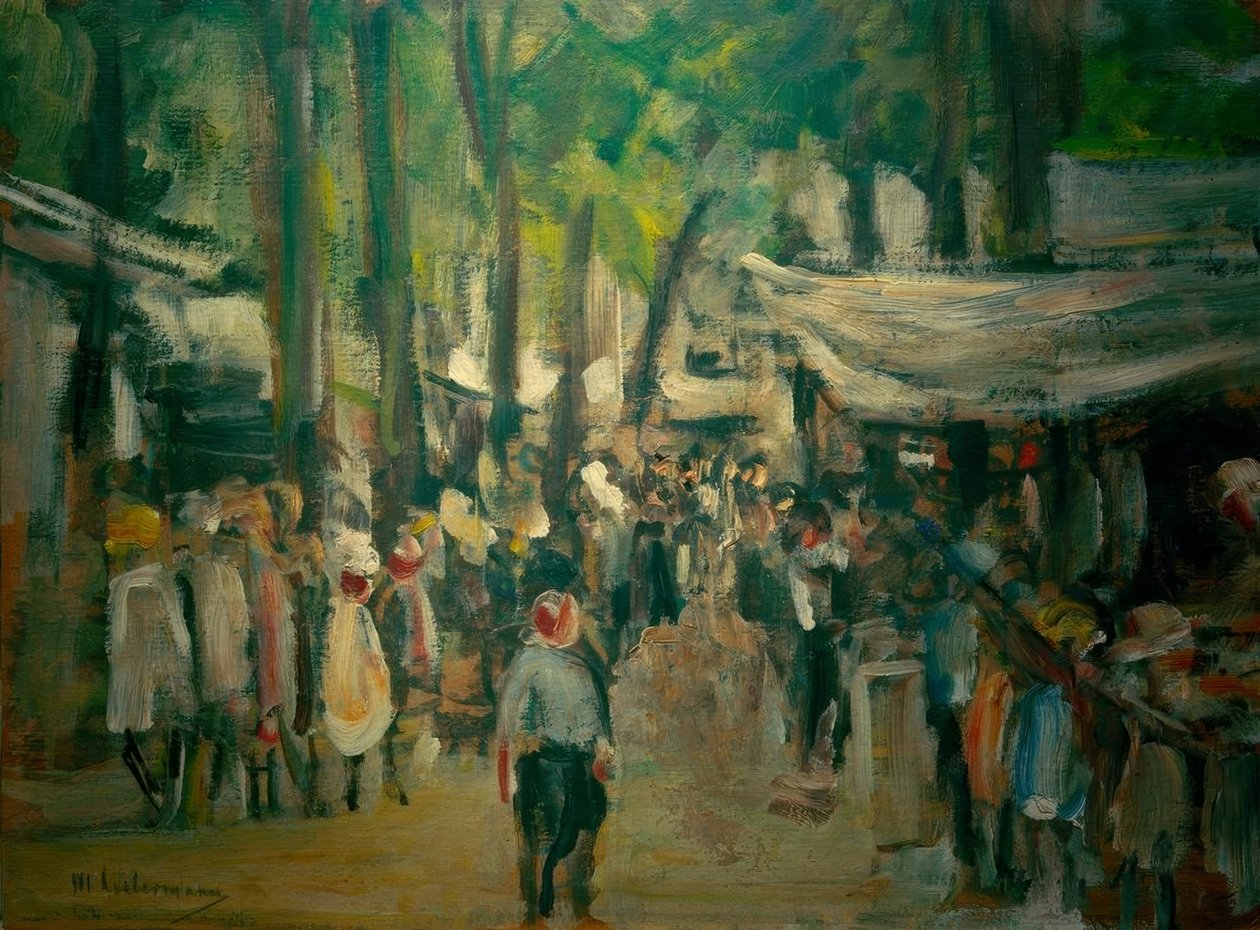 Fair in Noordwijk – Study by Max Liebermann