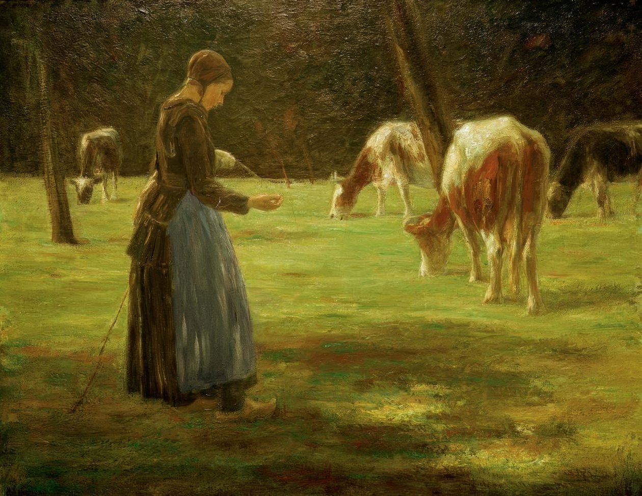 Cowherd by Max Liebermann