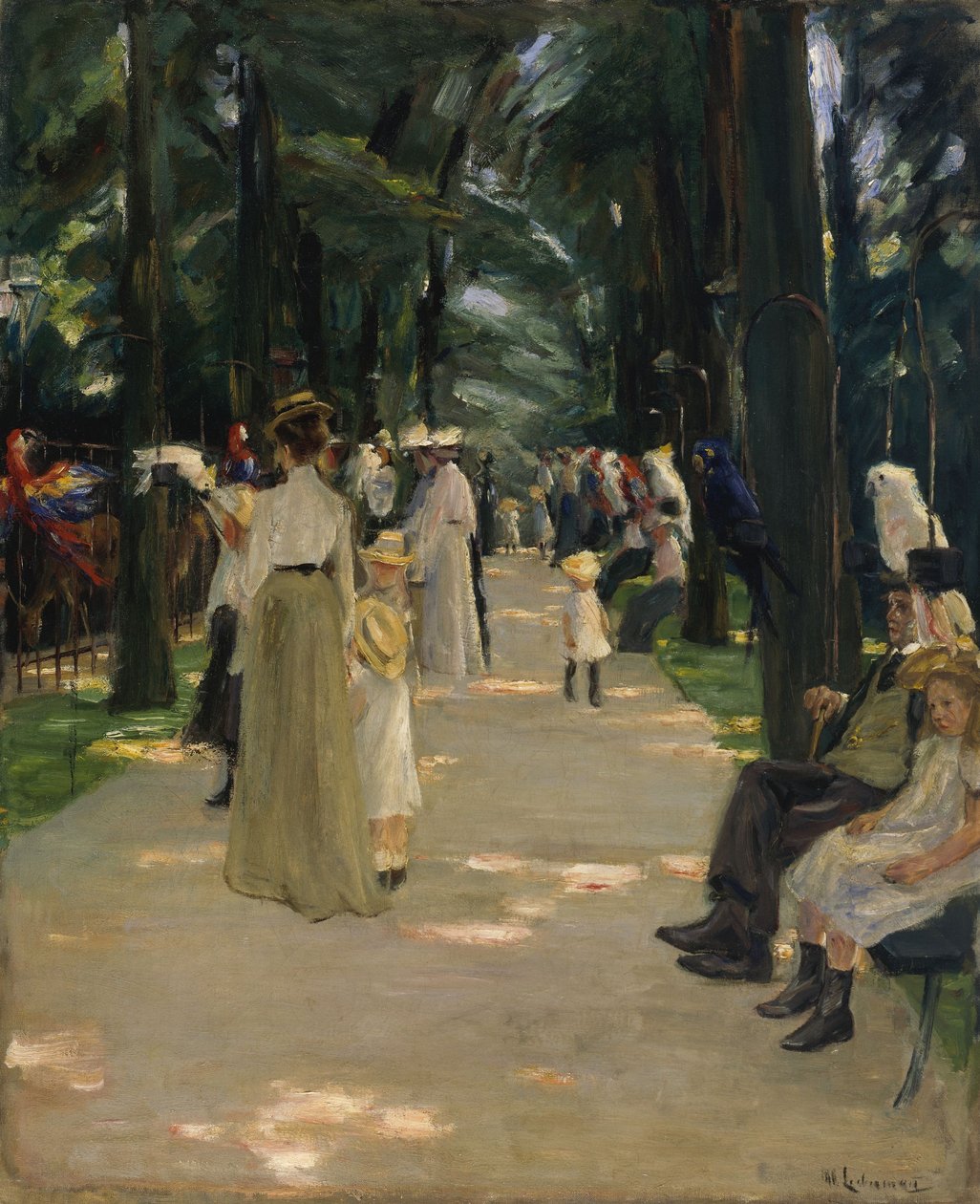Parrot Alley by Max Liebermann