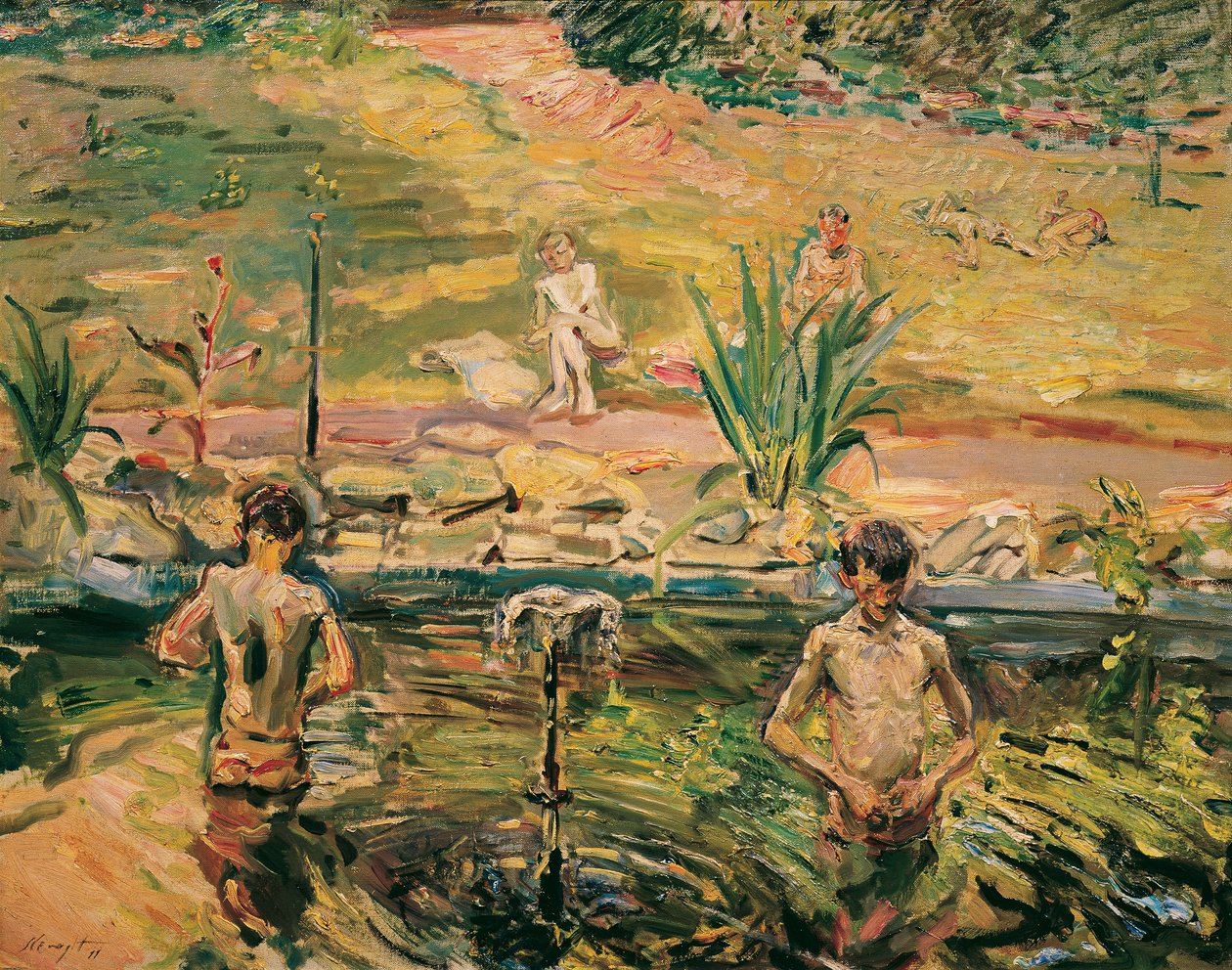Bathing Boys by Max Slevogt