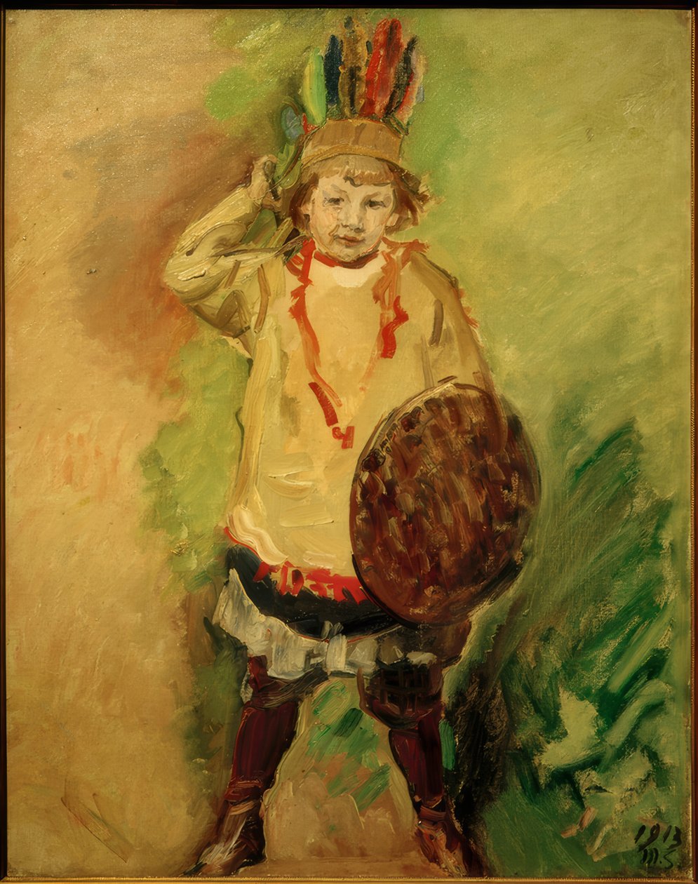 Wolfgang as an Indian by Max Slevogt