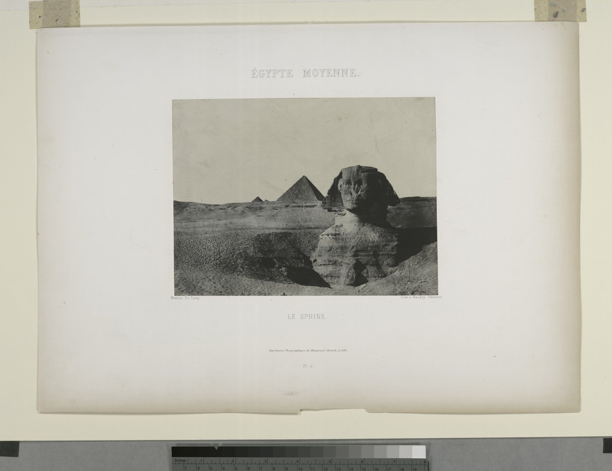The Sphinx, Egypt by Maxime Du Camp